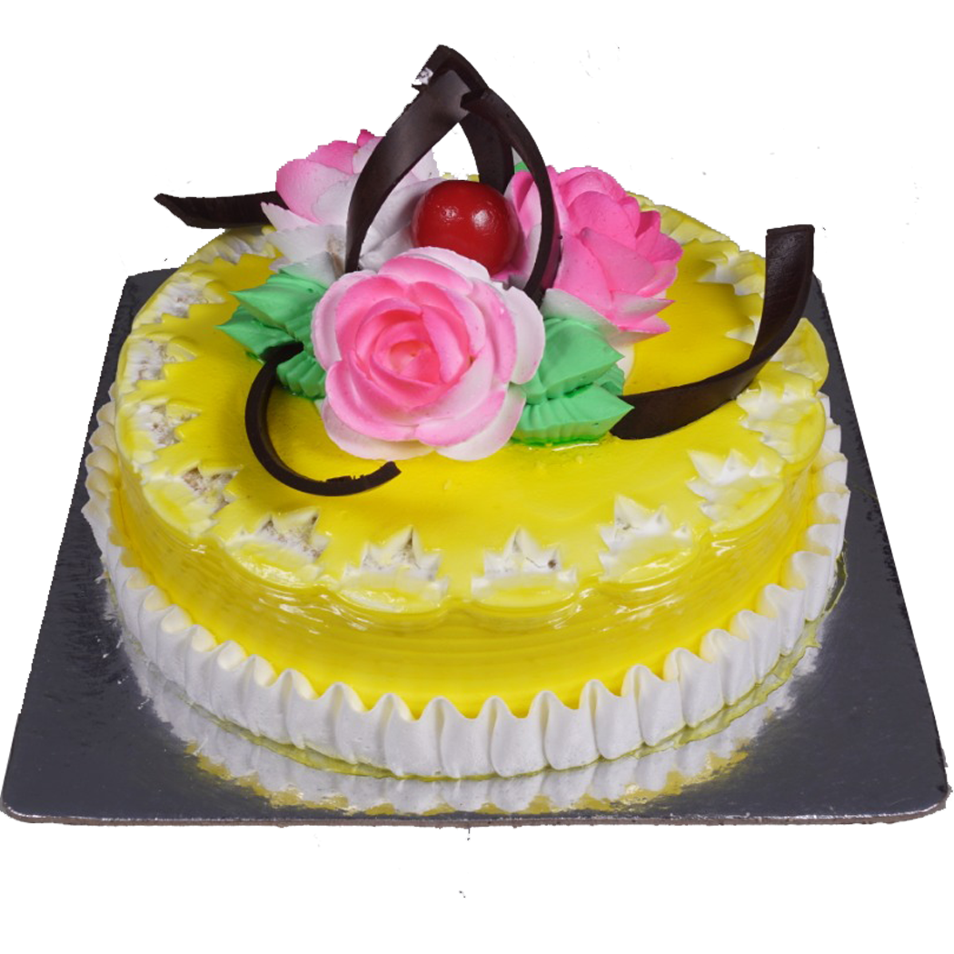 Teachers Day Special Pineapple Cake - Tasty Treat Cakes
